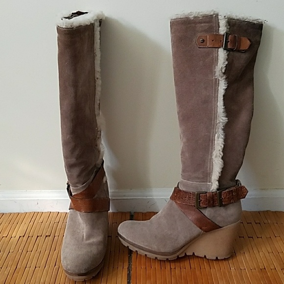 Fabianelli Shoes - Fabianelli suede wedge boots